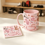 Personalized Snowflake 3D-Effect Artwork 11 oz 15 oz Ceramic Coffee Mug with Name Daily Use Birthday Christmas Gift for Ice Skating Lovers Friends