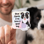 Adesivi impermeabili personalizzati con foto di simpatici animali domestici e testo – Decorazioni per uso quotidiano, regalo di Natale per gli amanti degli animali e i genitori
