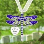 Gepersonaliseerd libelle gedenkornament voor verlies van geliefde