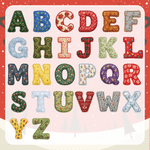 Personalised Christmas Style Initial Large Capacity Jute Tote Bag with Name Christmas Gift for Kids Family 6
