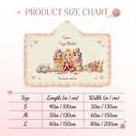Personalised 3D-Effect Artwork Cartoon Crochet Character Photo Hooded Blanket with Text Birthday Christmas Holiday Gift for Crochet Enthusiast Friend 8