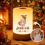 Personalised 3D-Effect Artwork Cartoon Character Dimmable Touch Control LED Night Light with Name Bedroom Decor Christmas Gift for Children 4