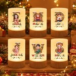 Personalised 3D-Effect Artwork Cartoon Character Dimmable Touch Control LED Night Light with Name Bedroom Decor Christmas Gift for Children 5