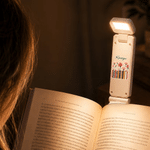 Personalised Birth Flower Book Rechargeable LED Book Light Clip with Name Reading Accessories Birthday Gift for Bookworm Student