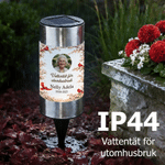 Personlig minneslampa för alla helgons dag gravlykta med solceller eget foto och namn vacker dekoration till kyrkogården 7