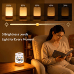 Luz nocturna LED táctil regulable personalizada con foto de tu mascota en el Puente del Arcoíris, con nombre y título, y mando a distancia: decoración para el hogar y regalo conmemorativo para propietarios de mascotas