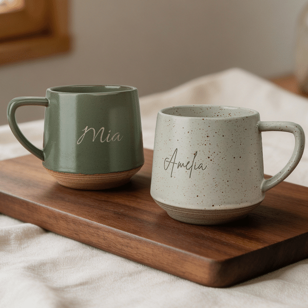 Tazza da caffè in ceramica personalizzata con nome – Regalo di uso quotidiano, per compleanni e Natale, per amici, familiari e colleghi