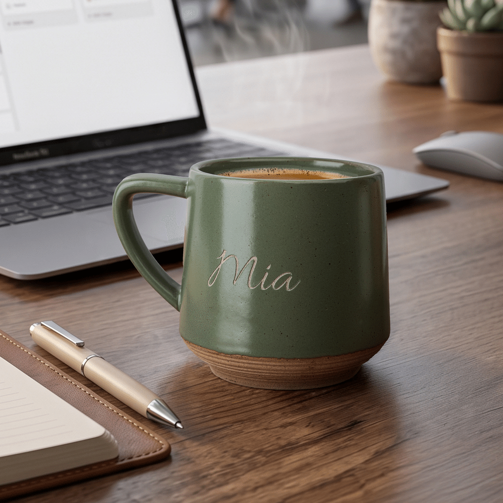Tazza da caffè in ceramica personalizzata con nome – Regalo di uso quotidiano, per compleanni e Natale, per amici, familiari e colleghi 3
