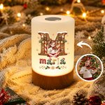Personalised 3D-Effect Artwork Cartoon Character Dimmable Touch Control LED Night Light with Name Bedroom Decor Christmas Gift for Children 1