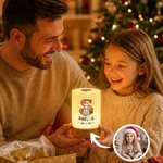 Personalised 3D-Effect Artwork Cartoon Character Dimmable Touch Control LED Night Light with Name Bedroom Decor Christmas Gift for Children 2