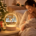 Personalized Classic Winnie the Pooh Acrylic LED Night Light with Name and Wooden Base Home Decor Christmas Gift for Kids Family