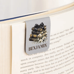 Libri personalizzati con i fiori di nascita multicolori - Segnalibro magnetico in pelle PU con nome - Accessori per la lettura - Regalo di compleanno per gli amanti dei libri