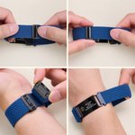 Gepersonaliseerde verstelbare medische SOS armband met tekst, ID-plaatje en magnetische sluiting - cadeau voor diabetes, allergieën of autisme