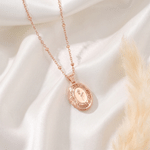 Collana personalizzata in argento sterling con foto e fiore del mese di nascita – Regalo di Natale o di compleanno per moglie, mamma o nonna