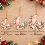 Personalized 1st Christmas Cartoon Baby Photo Hanging Acrylic Ornament with Name and Year Christmas Gift for Newborns New Parents