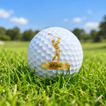 Personalized Golfer Silhouette Golf Ball with Name Training Competition Birthday Gift for Golf Player Lover 2