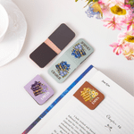 Libri personalizzati con i fiori di nascita multicolori - Segnalibro magnetico in pelle PU con nome - Accessori per la lettura - Regalo di compleanno per gli amanti dei libri
