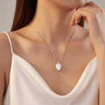Collana personalizzata in argento sterling con foto e fiore del mese di nascita – Regalo di Natale o di compleanno per moglie, mamma o nonna