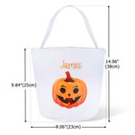 Gepersonaliseerde Pompoen Hoed Ontwerp Emmer met Naam Halloween Trick or Treat Gift voor Kinderen