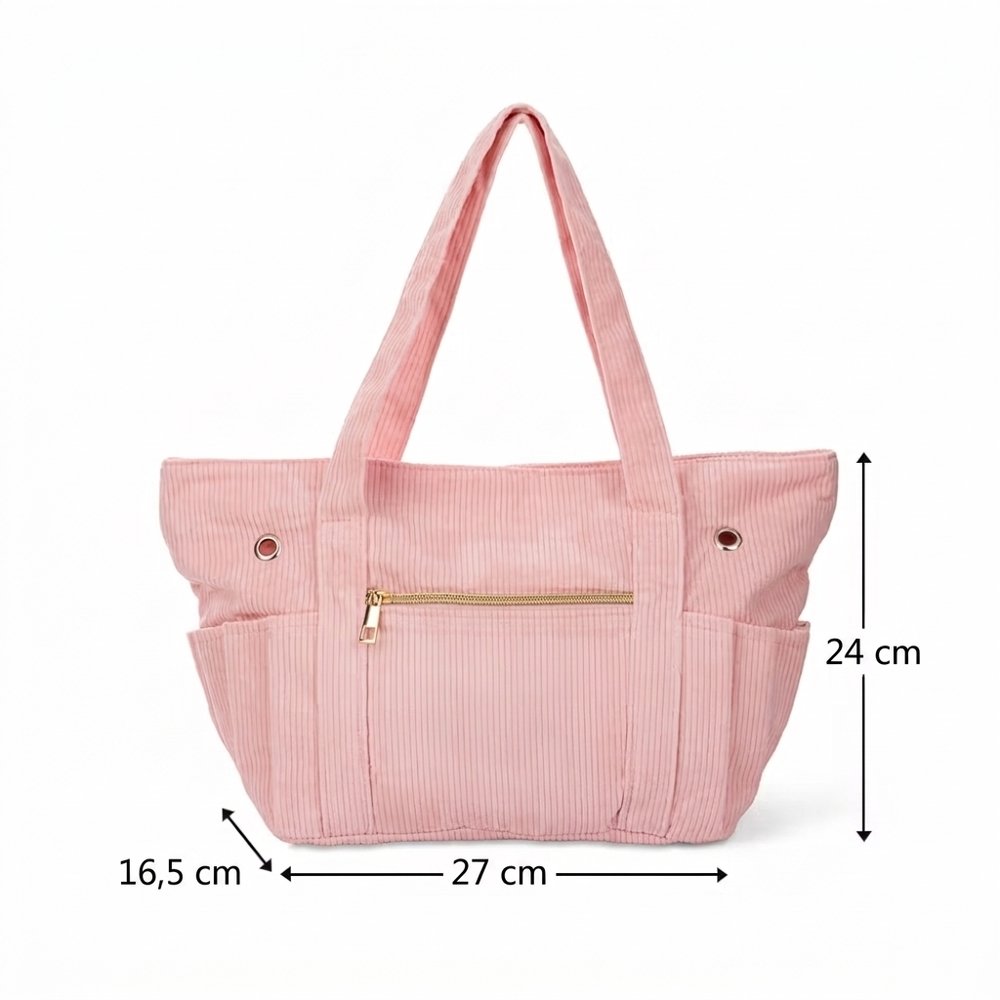 Bolso de punto personalizado de pana con efecto 3D de personaje animado de ganchillo y ranuras para agujas regalo de cumpleaños para mujeres 7