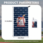 Personalised 3D-Effect Artwork Ball Sports Photo Name Quick Dry Towel with Carabiner Sports Accessory Birthday Gift for Ball Sports Enthusiast 11
