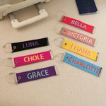 Personalized Multicolor Monogram Shadow Luggage Tag Travel Business Trip Accessories Birthday Gift for Students Travel Lovers
