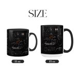 Personalized Motorcycle Theme 11 oz 15 oz Ceramic Mug with Name Daily Use Birthday Gift for Motorcycle Riders Biker Enthusiasts