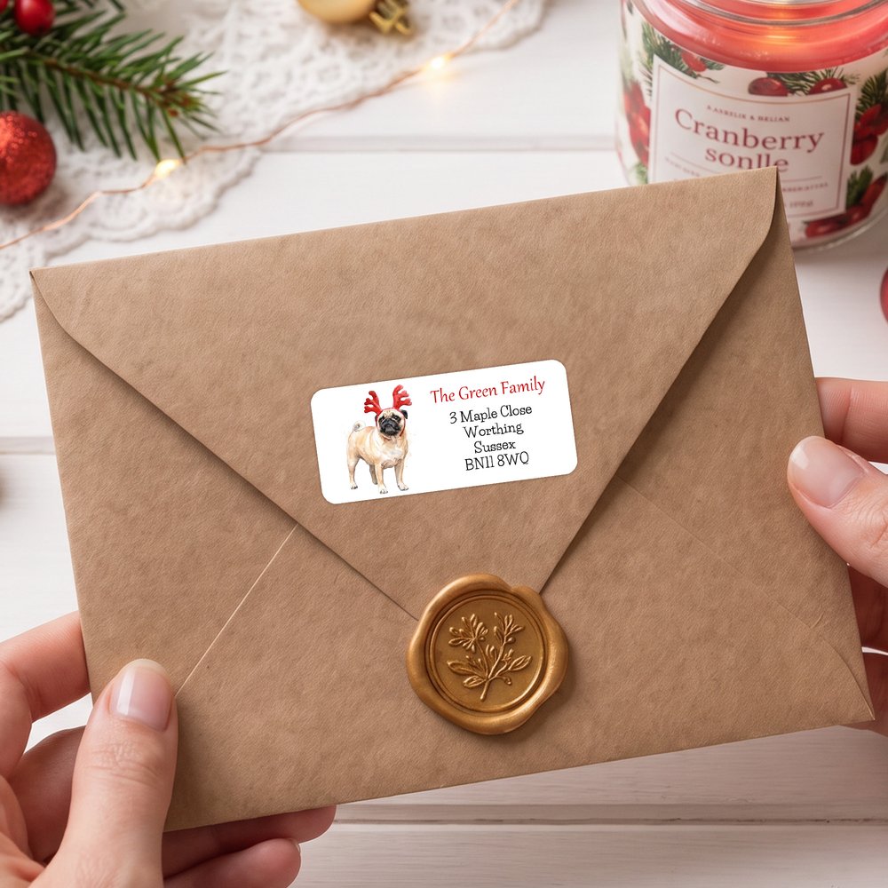 Étiquettes d'adresse personnalisées avec portrait de maison à l'aquarelle et titre – Cadeau pratique pour une crémaillère, destiné à la famille et aux amis 5