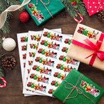 Individuell gestalteter, mehrfarbiger, wasserfester Weihnachtsbuchstaben-Aufkleber mit Namen – Weihnachtsgeschenk für Familie und Freunde