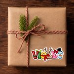 Individuell gestalteter, mehrfarbiger, wasserfester Weihnachtsbuchstaben-Aufkleber mit Namen – Weihnachtsgeschenk für Familie und Freunde