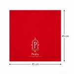 Personalisierte Stoffserviette im Vintage-Stil | mit Namen & Initiale | 100% Baumwolle & Wiederverwendbar | Weihnachtsgeschenk für Familie und Freunde 7