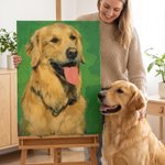 Personalised DIY Portrait Pet Photo Canvas Painting Home Decor Art Birthday Christmas Anniversary Gift for Friends Pet Lovers 3