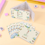 Personalised Mahjong Tiles Design Initial Tri-Folded Card Cover Sticker Set with Name Birthday Mahjong Night Gift for Mahjong Lovers