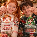 Personalised 3D-Style Art Photo A Few Bucks for Christmas Acrylic Money Holder Ornament with Name Christmas Gift for Kids