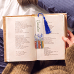 Personalised Birth Flower Book Acrylic Bookmark with Name and Tassel Reading Supplies Book Club Birthday Gift for Reader Book Lover