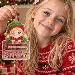 Personalised 3D-Style Art Photo A Few Bucks for Christmas Acrylic Money Holder Ornament with Name Christmas Gift for Kids
