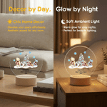 Personalized Classic Winnie the Pooh Acrylic LED Night Light with Name and Wooden Base Home Decor Christmas Gift for Kids Family