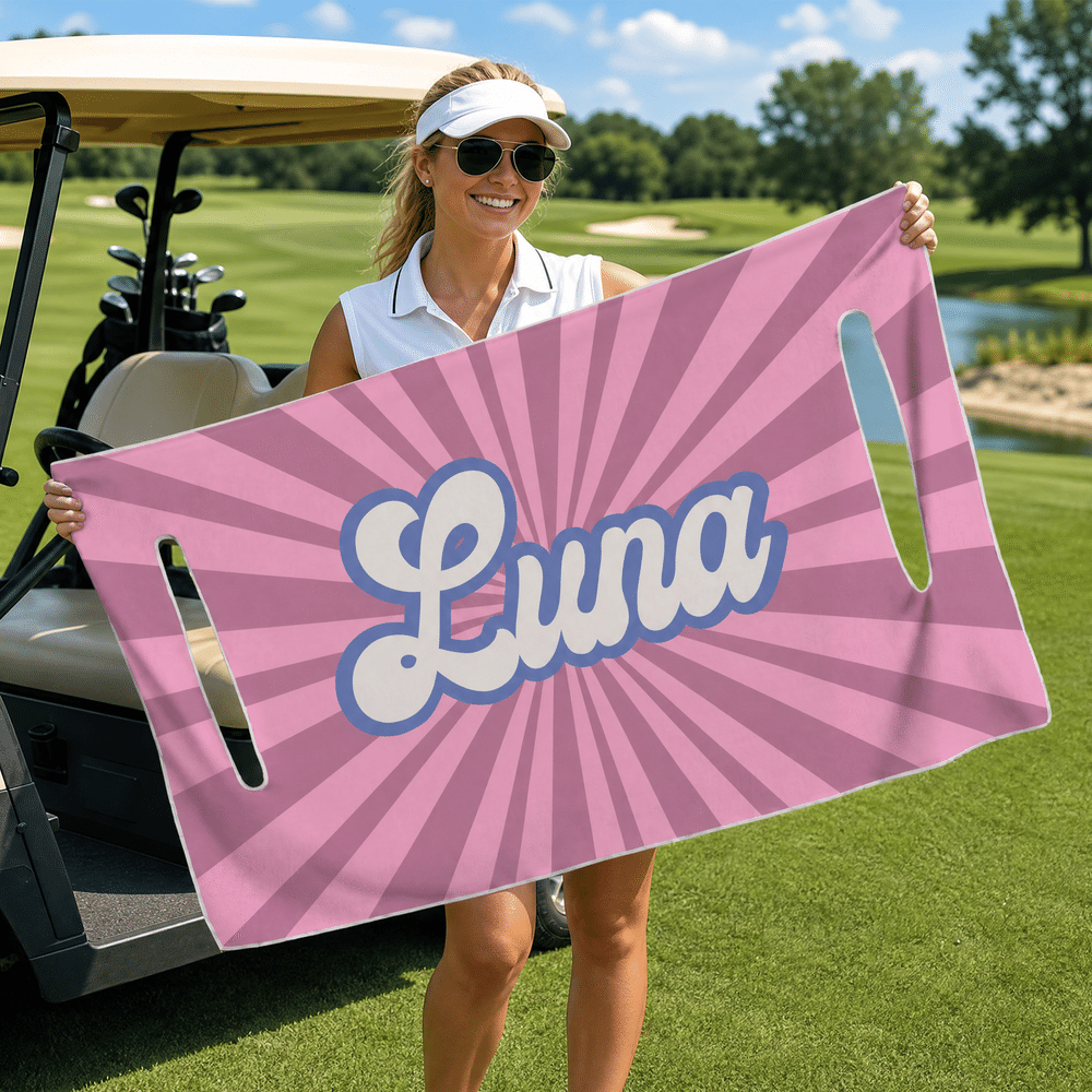 Coprisedile personalizzato, colorato e pratico per golf cart con nome – Accessori per il campo da golf – Regalo di compleanno per il country club – Per gli appassionati di golf e gli amici 6
