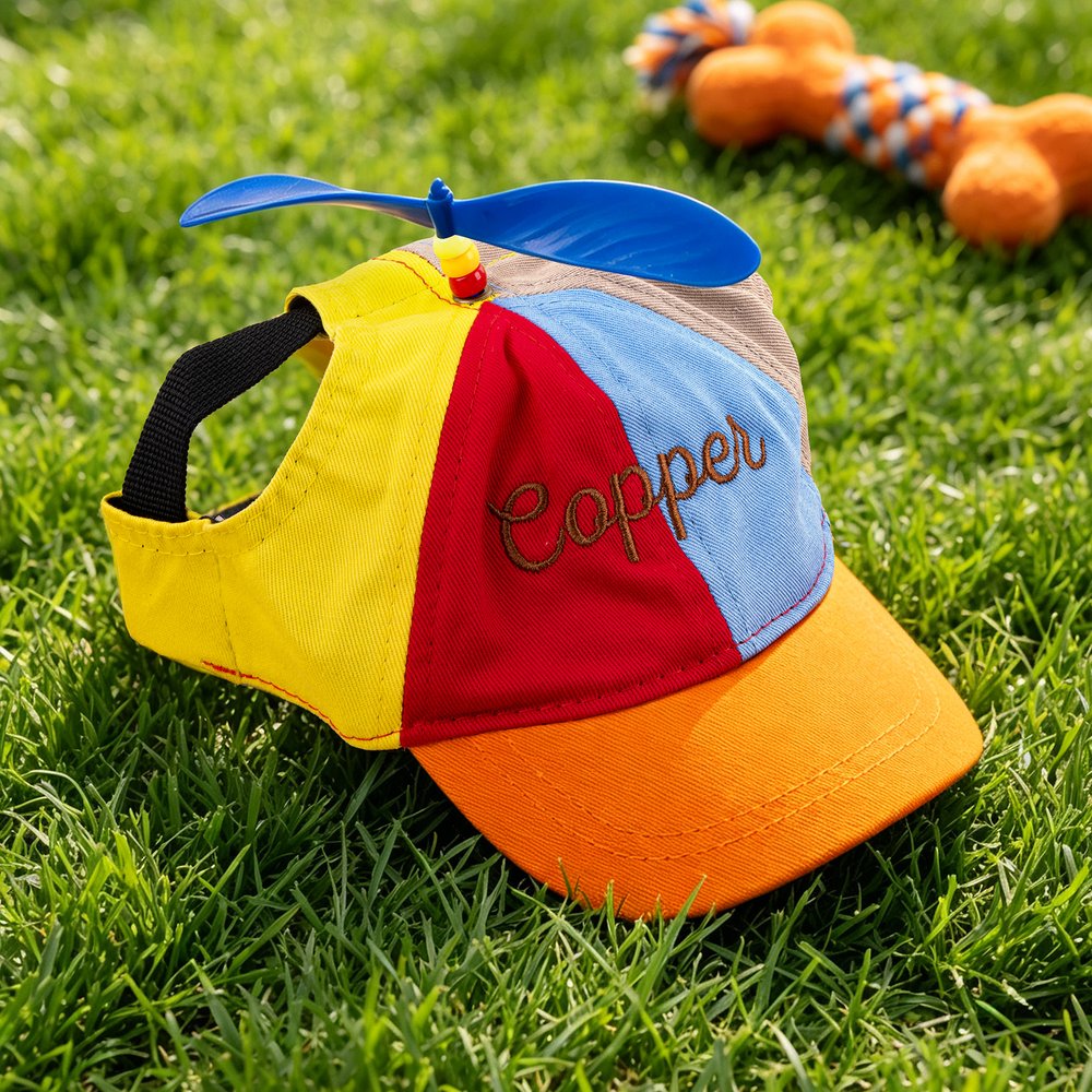 Op maat gemaakte, verstelbare baseballpet van bamboe met libelle-ontwerp en naam, voorzien van gaatjes voor de oren – geschikt voor dagelijks gebruik en als verjaardagscadeau voor huisdiereigenaren 3