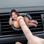 Personalized I Fucking Love You Funny Bikini Squishy Car Vent Clip with Photo Birthday Anniversary Valentine's Day Gift for Couples Boyfriend