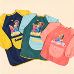 Personalized Waterproof 3D-Effect Artwork Character Photo Apron with Name and Pocket Back to School Outdoor Activities Birthday Gift for Kid Student