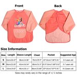 Personalized Waterproof 3D-Effect Artwork Character Photo Apron with Name and Pocket Back to School Outdoor Activities Birthday Gift for Kid Student