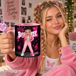 Personalised Graffiti Style Photo 11 oz 15 oz Ceramic Mug with Name Daily Use Birthday Gift for Friends Family