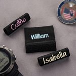 Copri-targhetta identificativa personalizzata ad alta visibilità con nome ricamato per erogatore subacqueo – Accessorio di sicurezza per attrezzatura subacquea – Regalo per subacquei