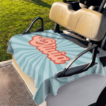 Coprisedile personalizzato, colorato e pratico per golf cart con nome – Accessori per il campo da golf – Regalo di compleanno per il country club – Per gli appassionati di golf e gli amici 1