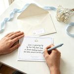 Personalised Watercolor Goose-Themed Flat Note Card with Name and Address Sticker Set of 20 Baby Shower Thank You Gift for New Parents Moms Babies