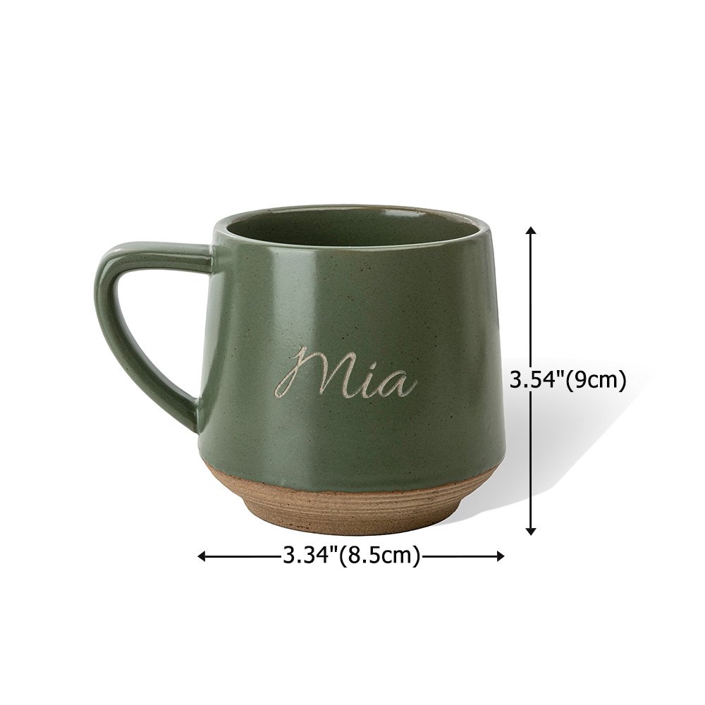 Tazza da caffè in ceramica personalizzata con nome – Regalo di uso quotidiano, per compleanni e Natale, per amici, familiari e colleghi 6