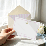 Personalised Watercolor Goose-Themed Flat Note Card with Name and Address Sticker Set of 20 Baby Shower Thank You Gift for New Parents Moms Babies