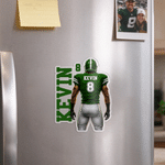 Personalised American Football Player Shirt Acrylic Magnetic Fridge Magnet with Name and Number Home Decor Game Day Birthday Gift for American Football Player Lover 6