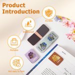 Libri personalizzati con i fiori di nascita multicolori - Segnalibro magnetico in pelle PU con nome - Accessori per la lettura - Regalo di compleanno per gli amanti dei libri